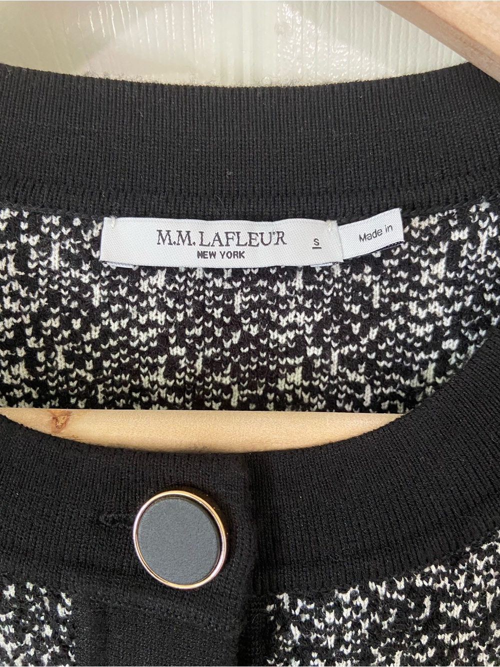 M.M.Lafleur Evangeline Lady Knit Jardigan Sweater Blazer Cardigan Jacket Small - Picture 8 of 12